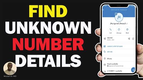 How to find unknown Number Details with photo in .